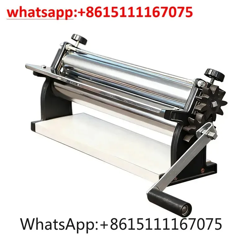 304 Stainless Steel Manual Pasta Maker, Adjustable Thickness Dough Roller, Easy Clean Kitchen Noodle Making Tool