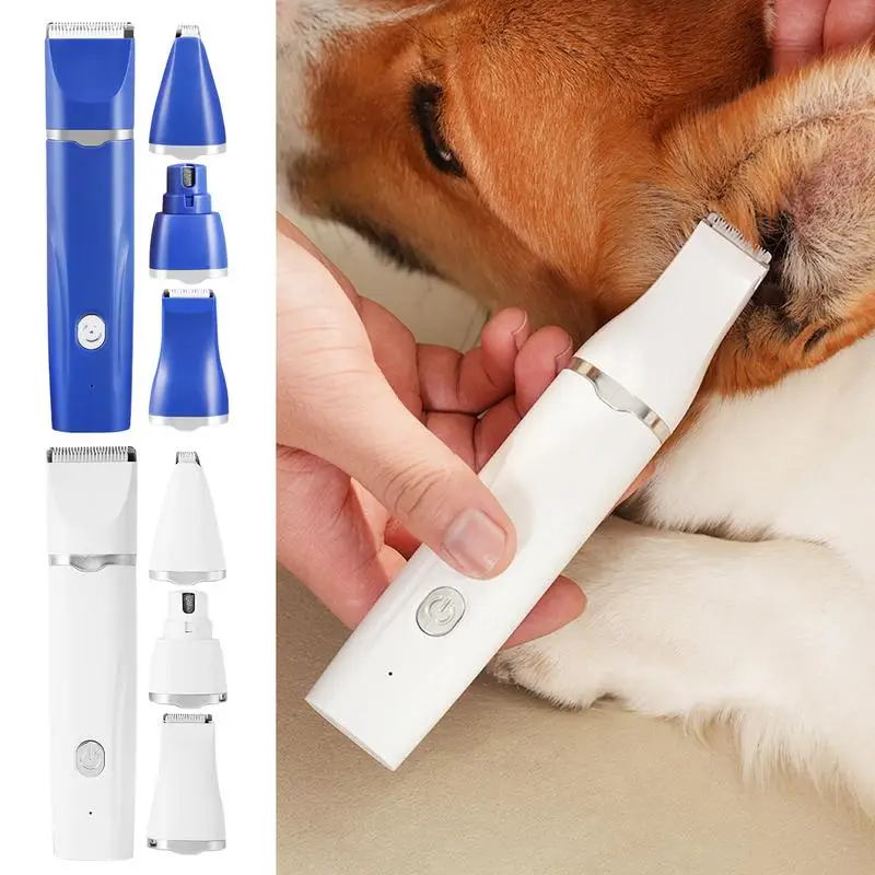 

Pet Hair Trimmer For Dogs Paws Dog Grooming Clippers Rechargeable Professional 4-in-1 Tool Shaver Scissors Accessories Haircare