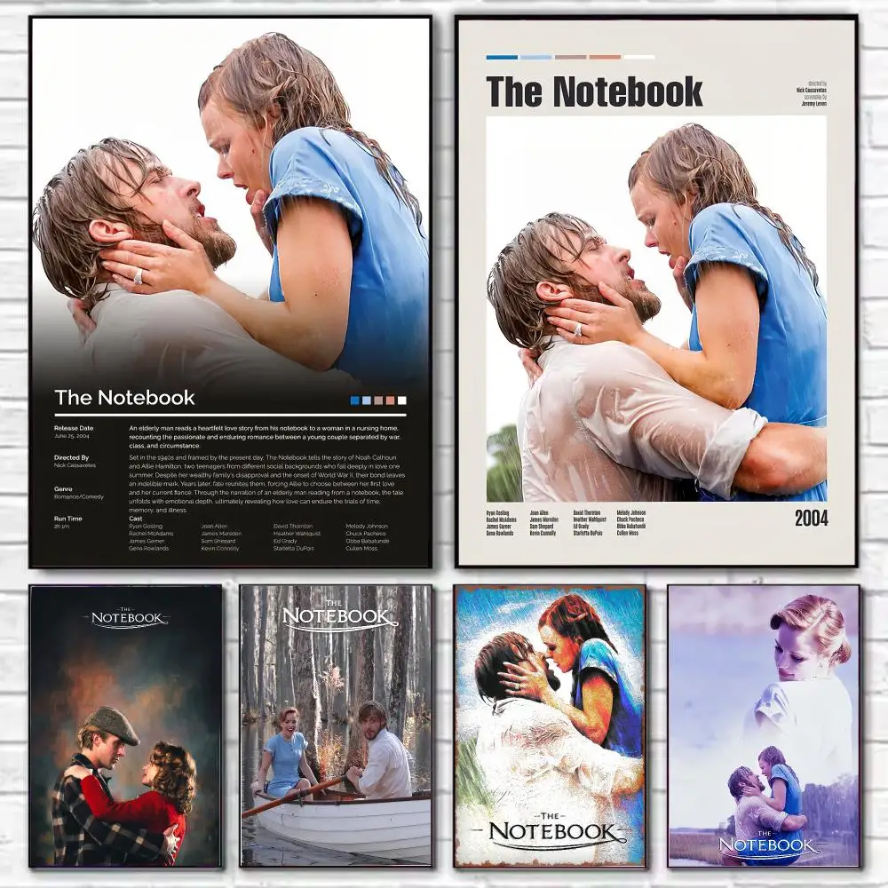 T-The Notebook Poster HD Art, dekorative Wandkunst, wasserfest, Heimdekoration für Wohnzimmer, Schlafzimmer, Café, stilvolles Geschenk