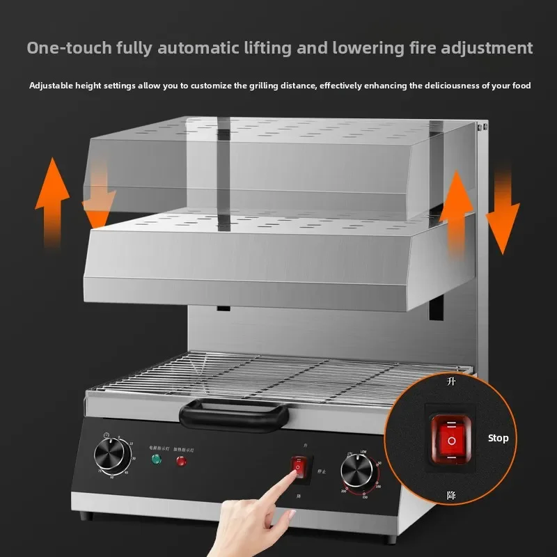 Lifting electric heating surface stove, electric Japanese bottom fire grill