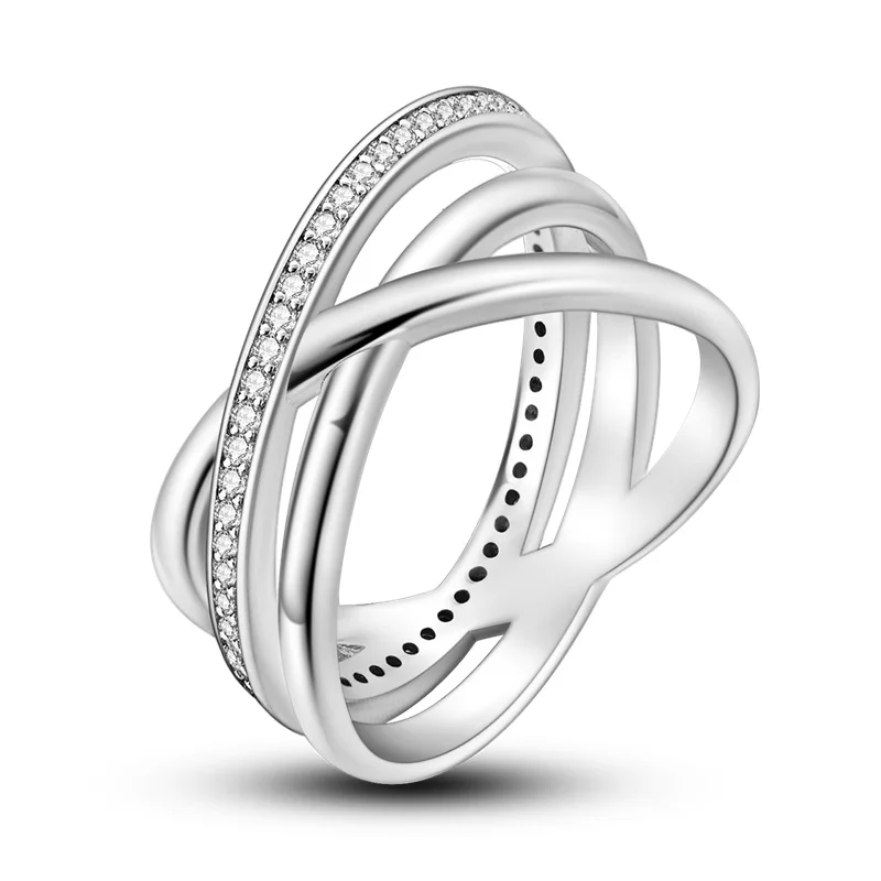 Women's 925 Silver Geometric Star Zircon Ring, Romantic Gift