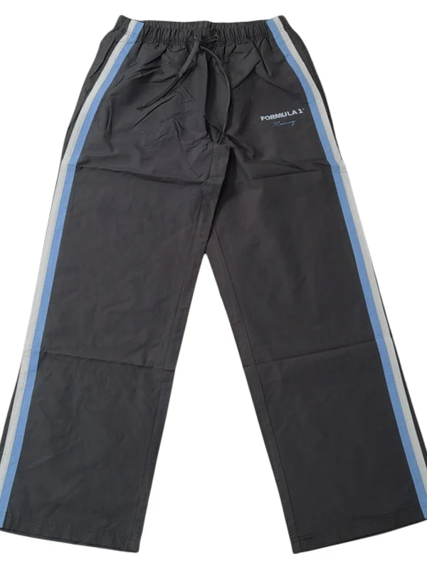 

Loose Straight Leg Casual Pants Elastic Waist Printed Men's Long Trousers Spring Summer Street Faion K726 Polyester Fiber