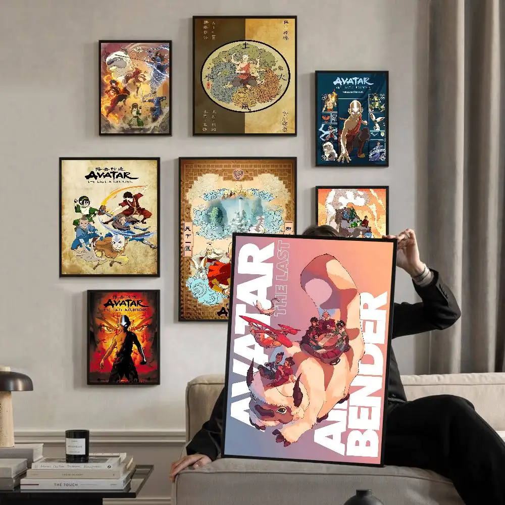 A-Avatar-The Last AirbenderS Movie Classic Vintage Posters HD Quality Wall Art Retro Posters for Home Room Wall Decor