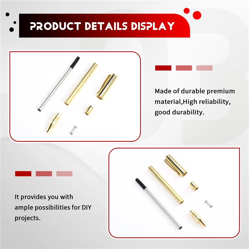 

Набор A88E-Twist для наборов токарных ручек, 10 шт., тонкие принадлежности для токарных станков на роликах, аксессуары для токарных станков B