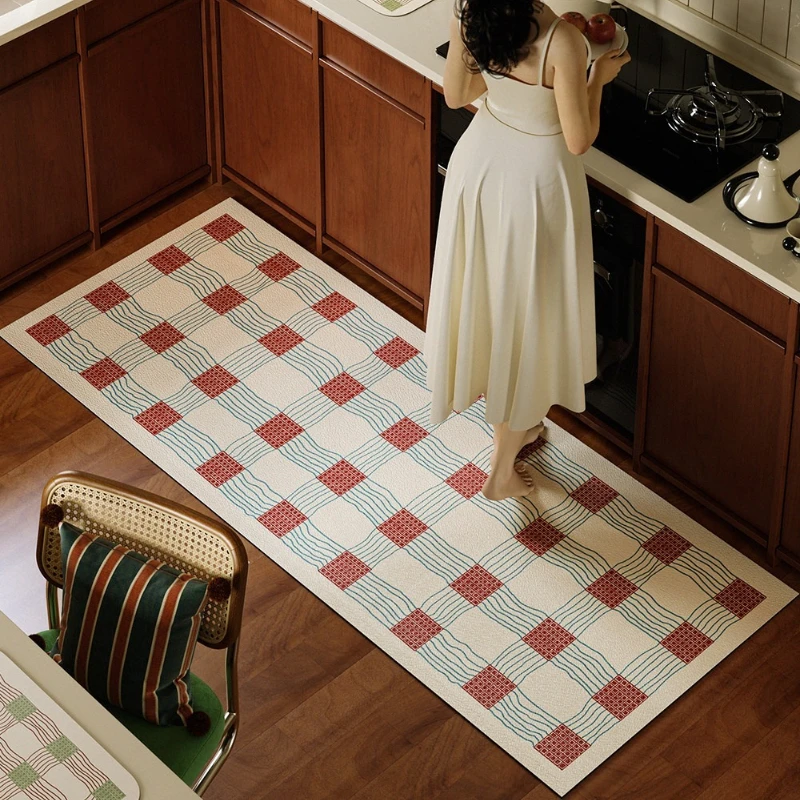 Commercial Kitchen Non Slip Flooring - Kitchen Rug PVC Oil-proof Waterproof Non-slip