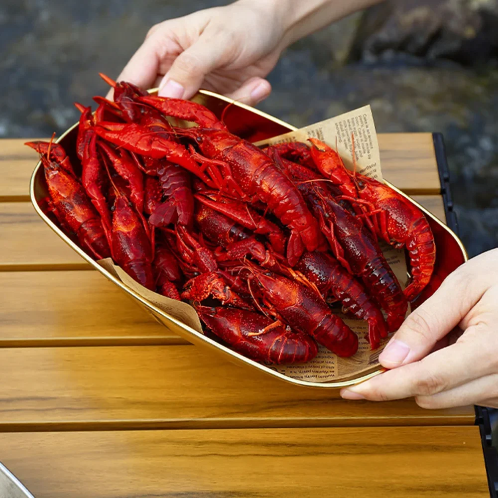 1 قطعة الرجعية مستطيلة أدوات المائدة في الهواء الطلق لوحة الحلوى الإفطار كعكة لوحة الكورية الشواء طبق مسطح القهوة صينية تخييم