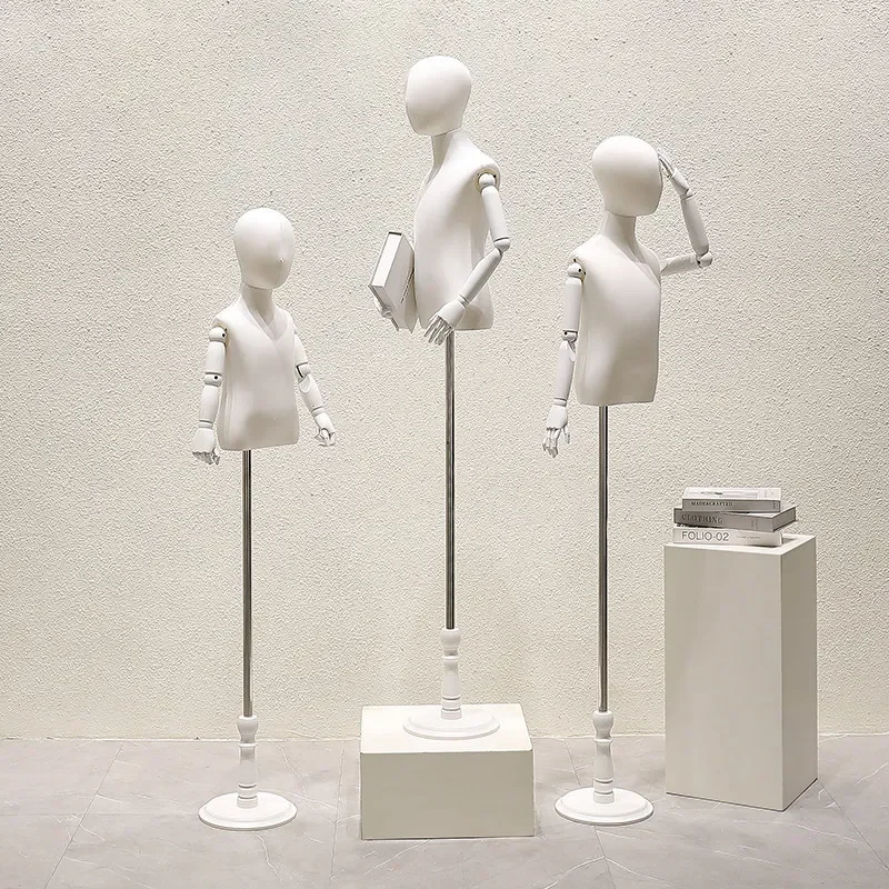 New Cotton Children Model Display Stand Clothing Store Window Dummy Table for Men and Kids Clothing Display Props