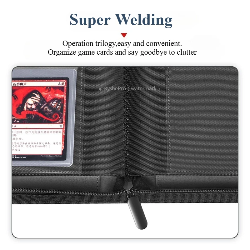 يحمل الموثق Toploader يحتوي على 252+ لوادرًا علويةًا و9 مجلدات تحميل علوية للجيب لحاملي البطاقات الصلبة مقاس 3 × 4 بوصات لبطاقات MTG TCG الرياضية #3