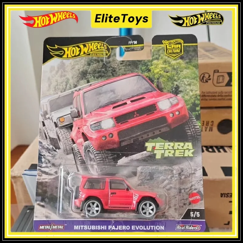 

Hot Wheels Terra Trek Off-Road Collection Премиум литой автомобиль Mitsubishi Pajero Коллекция моделей литья под давлением 1:64 Металлическая игрушка-автомобиль
