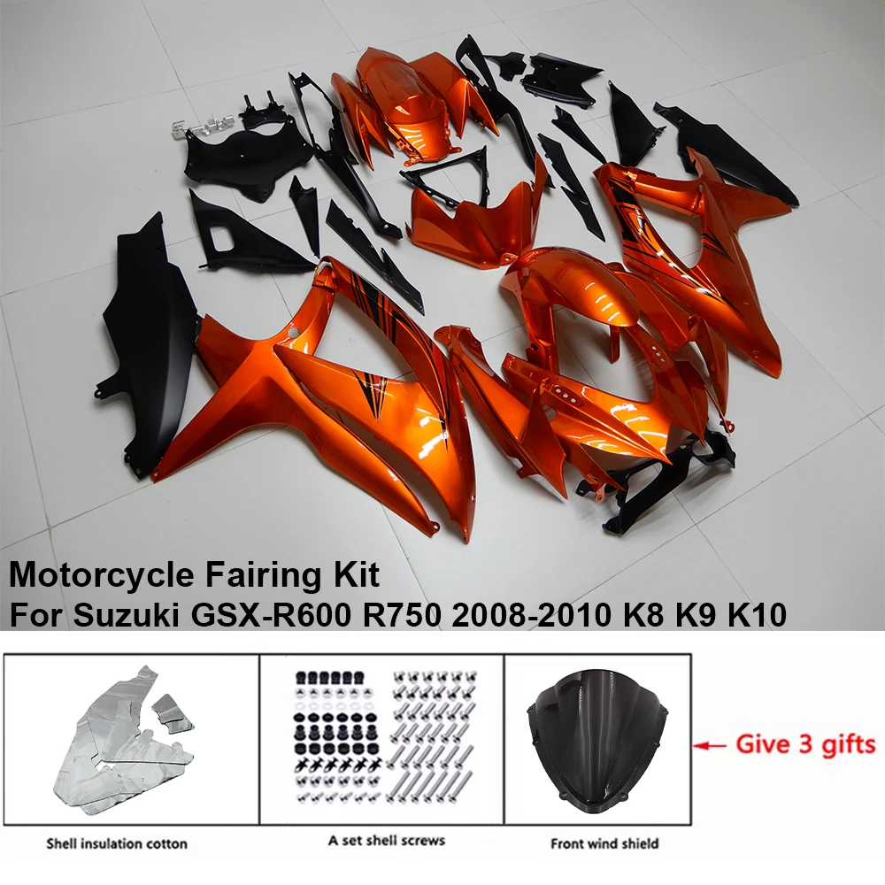 

Комплект обтекателей для мотоцикла, пластиковый корпус для Suzuki GSX-R600 R750 2008-2010 K8 K9 K10, аксессуары для инъекций, детали для кузова