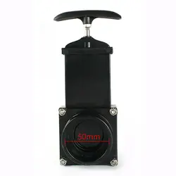 50mm RV Knife Water Gate Valve Durable Flow Van Sewer Hose Plastic Exterior Home Accessories Caravan Drain
