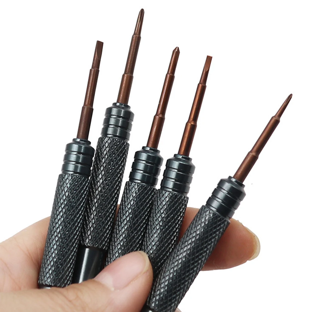 Brand New High Quality Screwdriver Hand Tools Repair Steel+alloy Precision Screwdriver Black+Brown Disassemble For Cell Phone