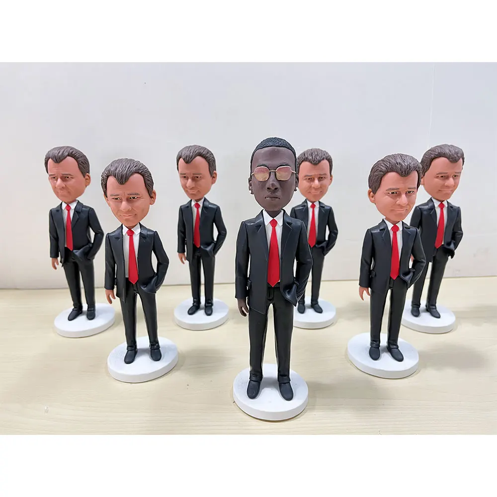 

Индивидуальная фигурка Bobbleheads, индивидуальный подарок на день рождения для мужчин, босс, папа, мальчик, друг, персонализированный подарок на день Святого Валентина с фотографиями