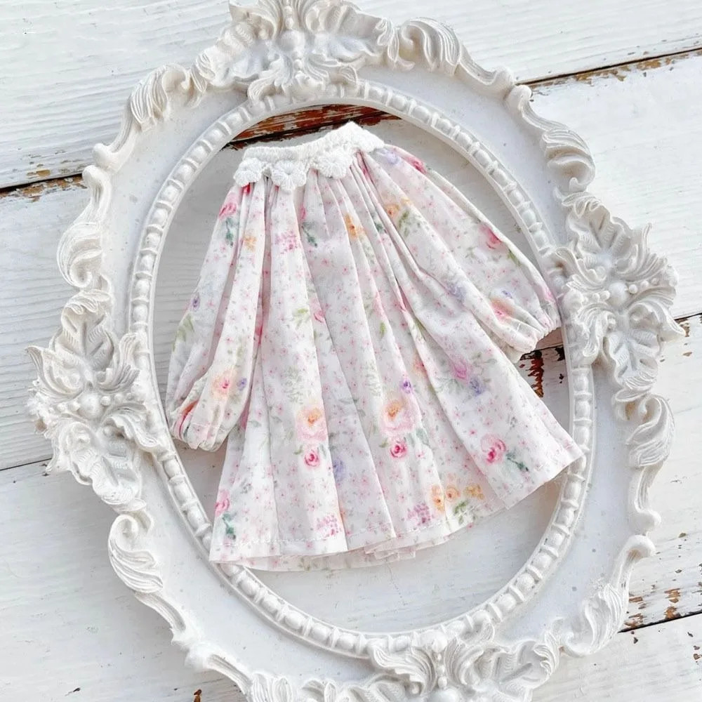 Nueva moda, ropa de fiesta elegante, ropa informal, vestidos de suéter elegantes con gafas, pinzas para el pelo, juguetes para niños para muñecas Blythe