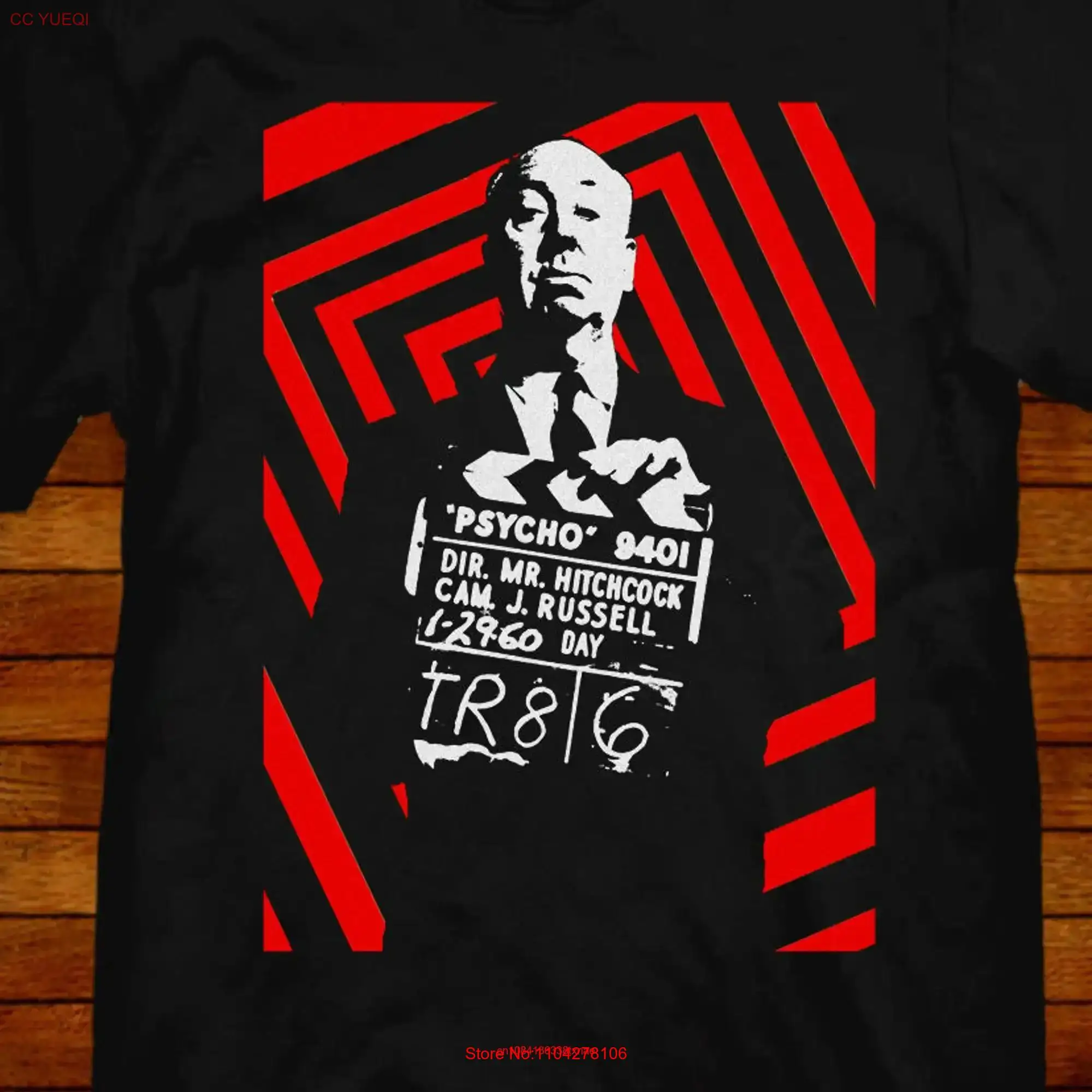 Alfred Hitchcock T shirt long or short sleeves