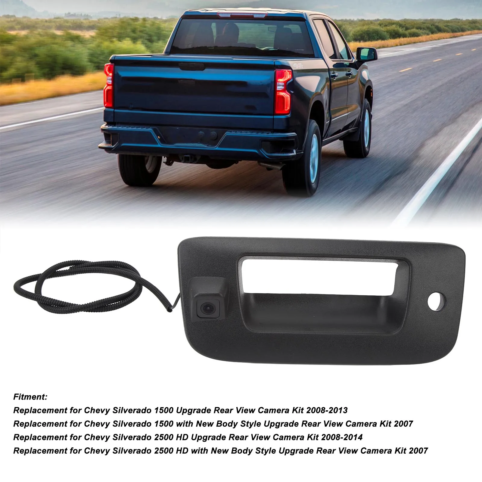 

22755304, прямая замена, безопасная реверсивная ручка задней двери, рамка, ручка задней двери, резервная камера для 1500 2500 HD