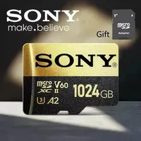 SONY Micro SD Card High Speed SD Memory Card 128GB 256GB 32GB 64GB MicroSD U3 A2 TF Flash Card for Xiaomi Phone Camera table PC