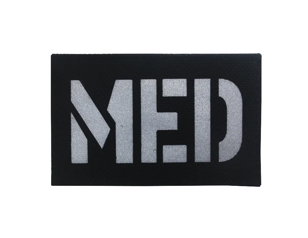 الأشعة تحت الحمراء IR MED الطبية الطبية التصحيح كامو CP EMS EMT العسكرية التكتيكية هوك حلقة التصحيح توهج في الظلام زين شارة