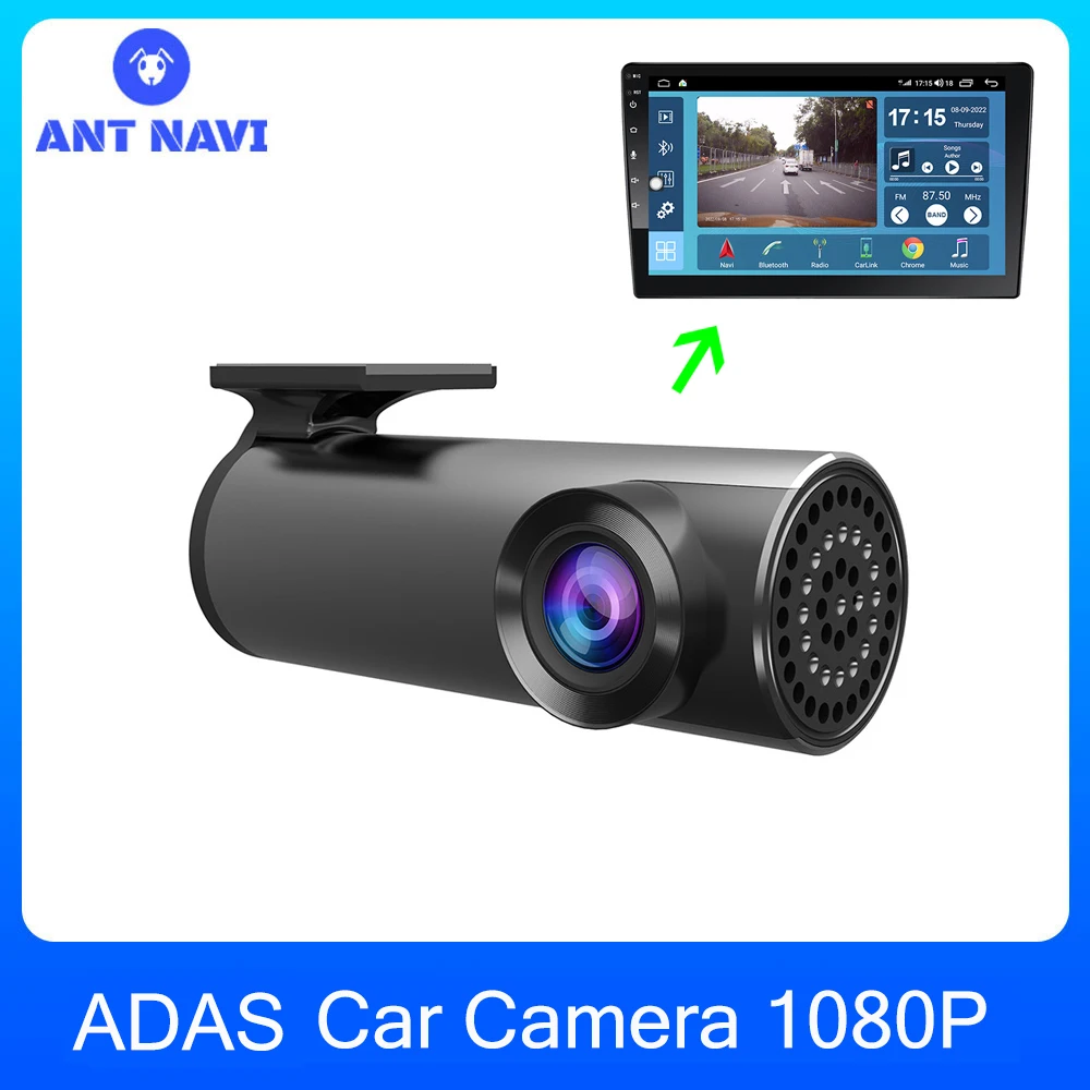 AntNavi 1080P ADAS Car DVR Camera Front View Camera Waterproof HD Recorder Dash Cam For Autoradio AV Port TF Card