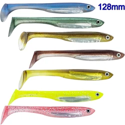 THKFISH 5pcs Silicone Soft Lures Swimbait 128cm Wobblers Paddle Tail Artificial Soft Bait For Bass Trout Pike Fishing Freshwater