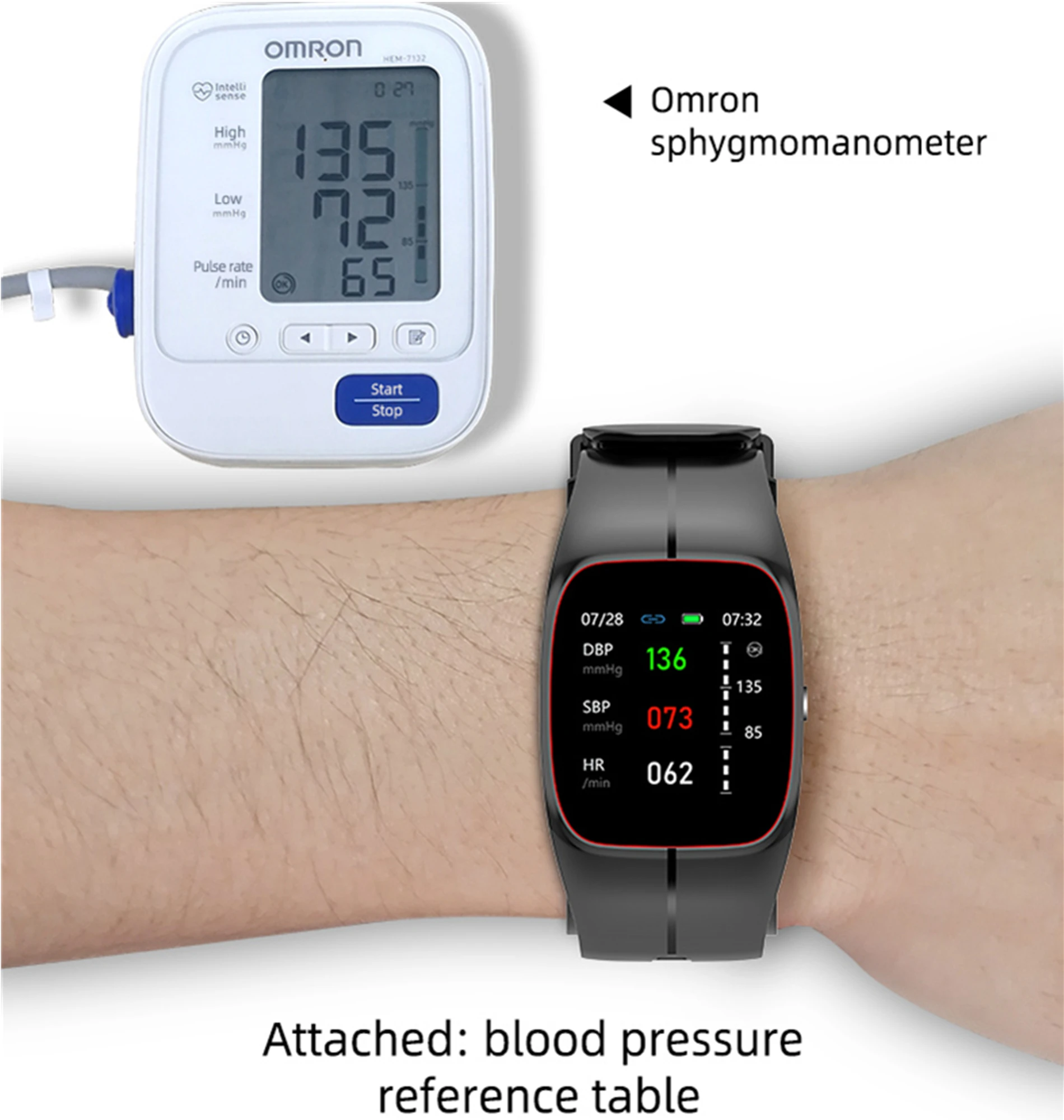 Medical Grade Smart Watch Air Pump Airbag Precise Sphygmomanometer Heart Rate Thermometer Monitor Wristband Elderly Health Watch