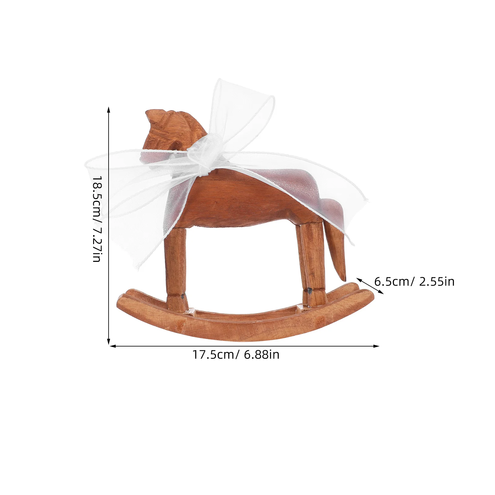 ม้าโยกโบราณ: ม้าโยกไม้รูปสัตว์ขนาดเล็ก สำหรับตกแต่งบ้าน ชั้นวางของเด็ก ตกแต่งห้องนั่งเล่น