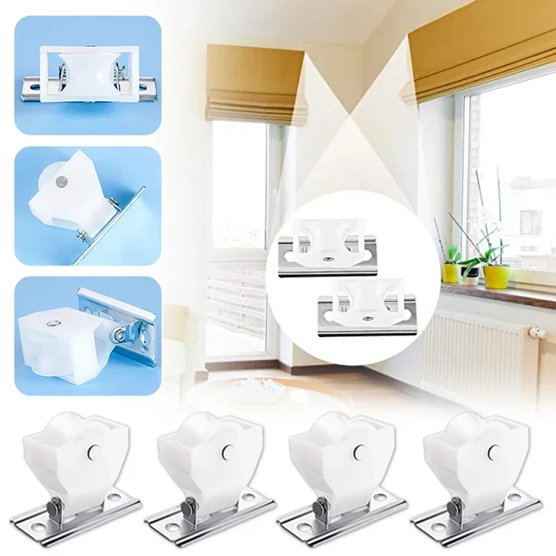4pcs Bamboo Curtain Splint Reed rolling window pulley copper core lock catch kit buckle gear power elevator fittings