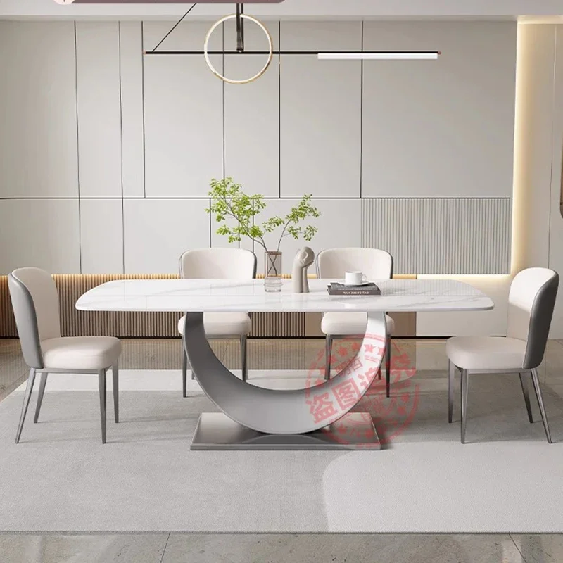 

Modern Dining Rooms Round Table Room Service Kitchen Chairs Multifunction Home Furniture Mesa Plegable Reception Tables Oval
