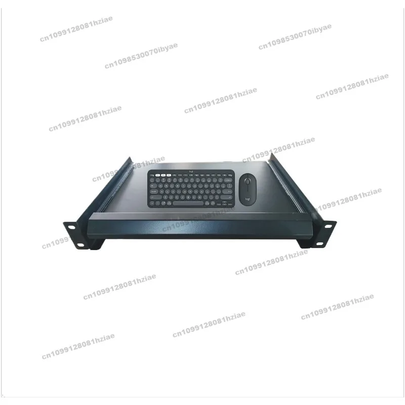 For General Purpose 19 inch 2U Thickened Cabinet Keyboard Holder Slide Plate Telescopic Guide Drawer Baffle Tray Tray Bracket