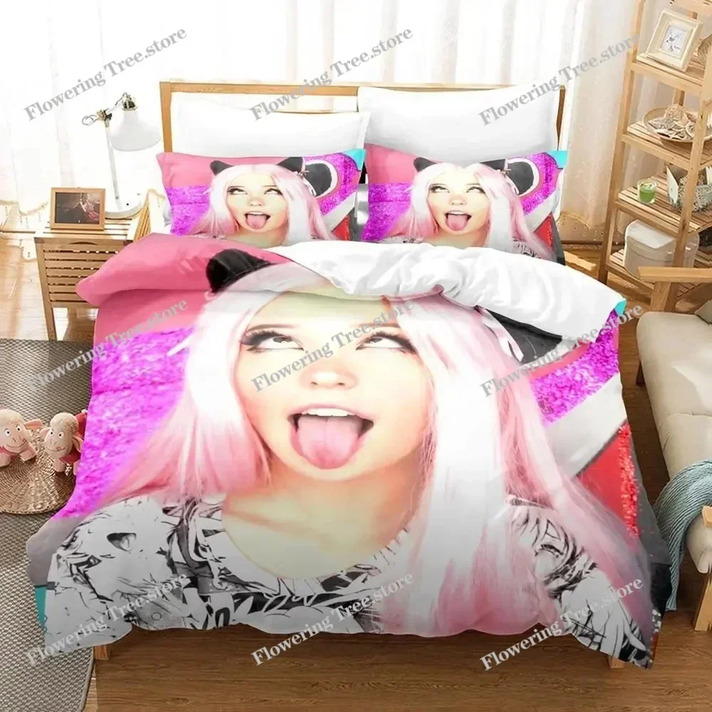 3D Print Belle Delphine Bedding Set Duvet Cover Bed Set Quilt Cover Pillowcase Comforter king Queen Size Boys Adult Bedding Set0