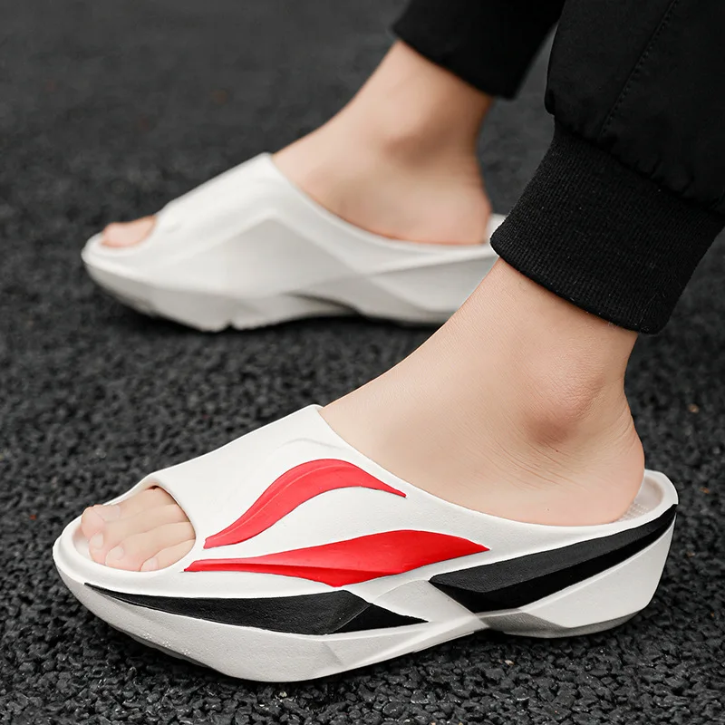 

Large Size Outdoor Wearable EVA Thick Heel Comfortable Home Slippers Fashionable Flat Sandals Beach Shoes Casual Style for Men