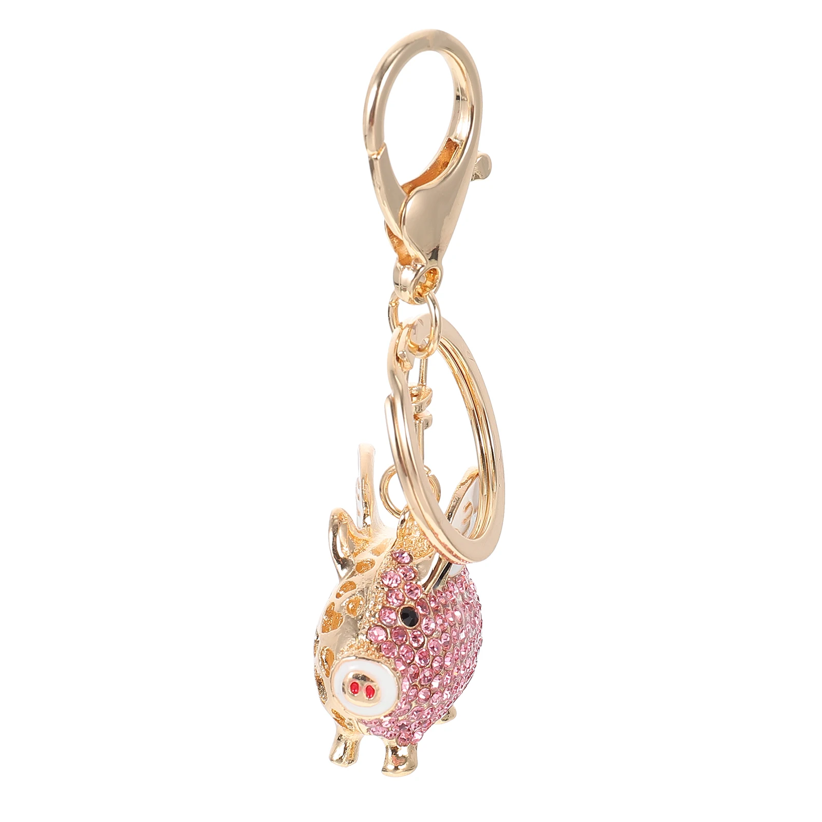 

Key Chain Pendant Pig Keyrings Car Hanging Animal Handbag Decorative Keychain DIY Charms Rhinestones Ornament