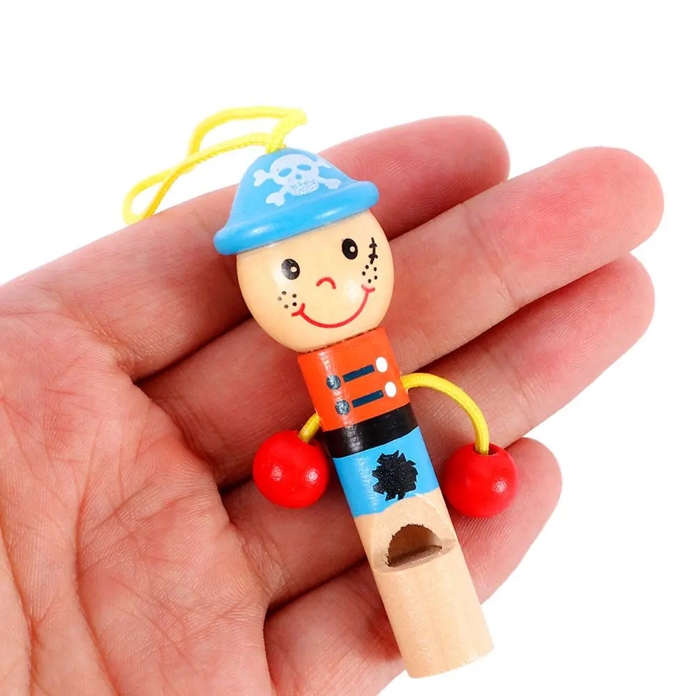 Lovely Party Favors Baby Musical Gift Little Pirate Whistle Kids Toys Wooden Toys