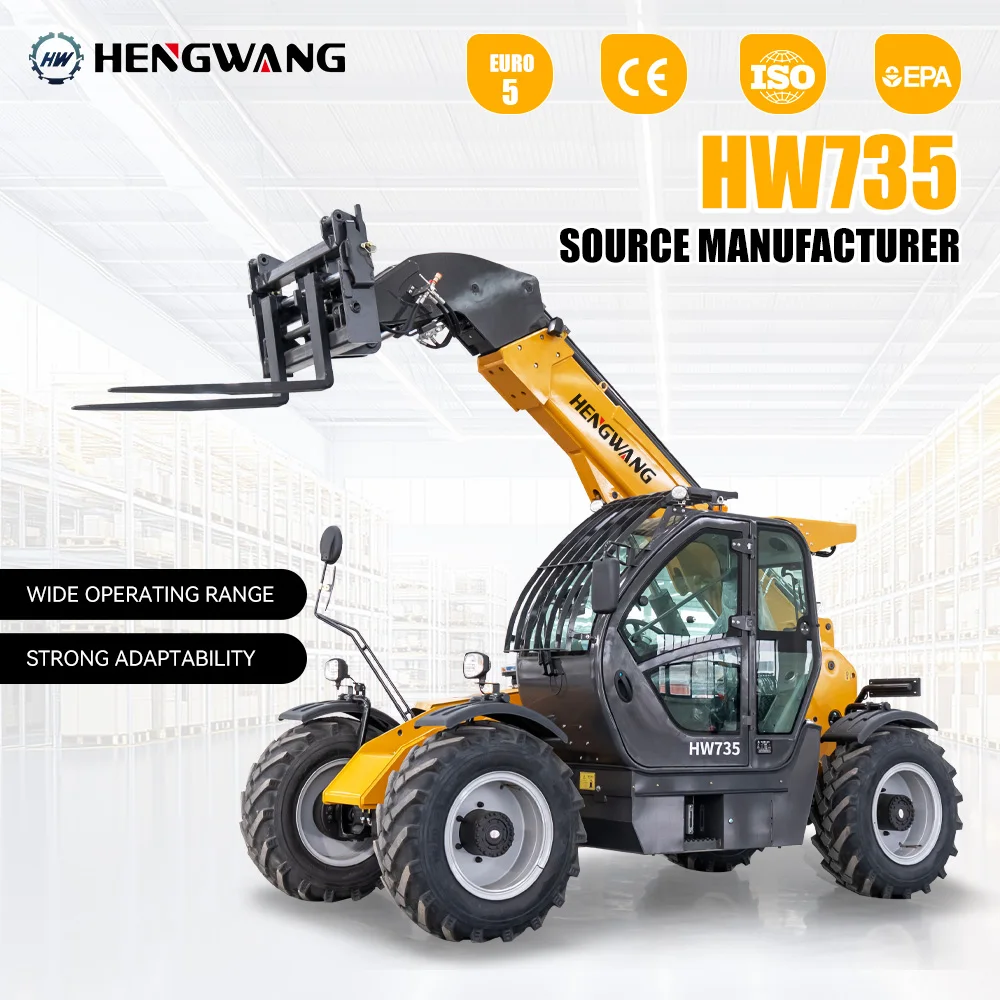 

Telehandler All-Terrain Telescopic Forklift off-road forklifts Loader Handler Customizable Accessories HW Construction Machinery