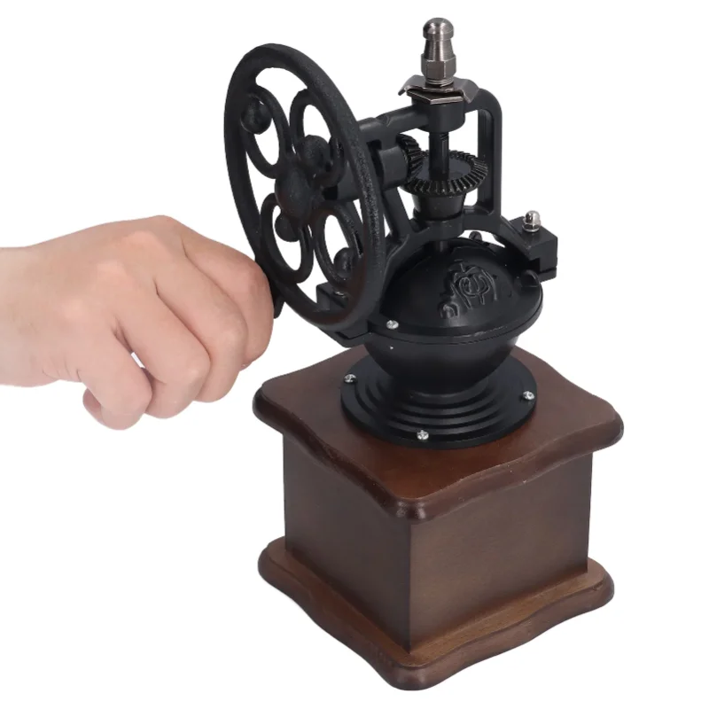 

Manual Coffee Grinder Retro Style Sturdy Durable Exquisite Portable Hand Coffee Grinder for Home Kitchen Office