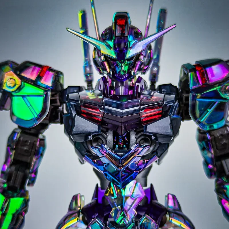 KL FM 1/100 Laser Holographic Style Aerial Mech Assembly Model Kits Action Figures Boy Toy Desktop Decoration Doll Collectibl