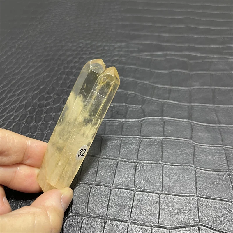 Hot for sale!Natural yellow crystal wand point crystal smoky topaz point reiki healing as a gift view 6