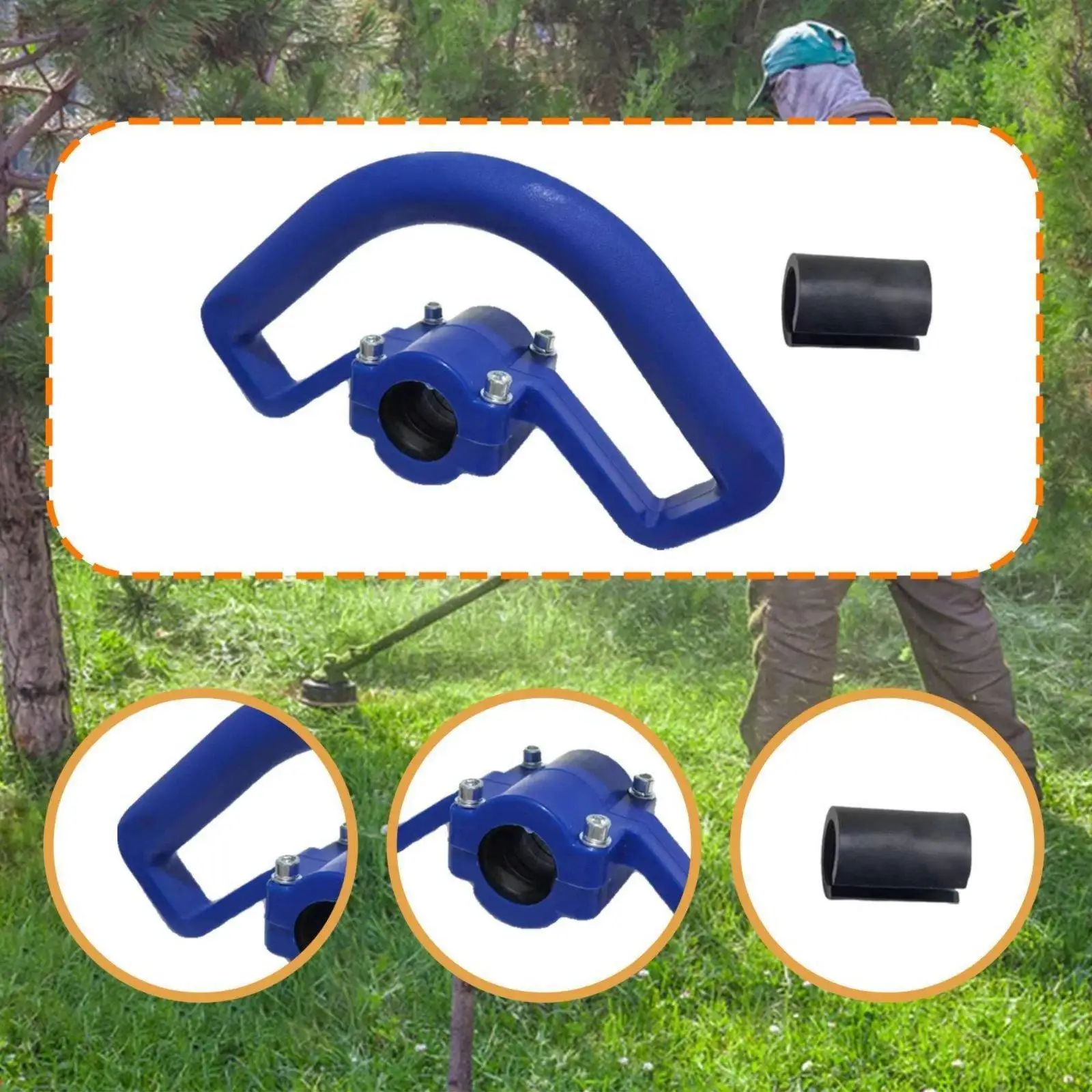 Durable Grass Trimmer Handle Anti Slip Replacement Part for Brushless Multi Tool and Gardening Tools Lawn Use view 6