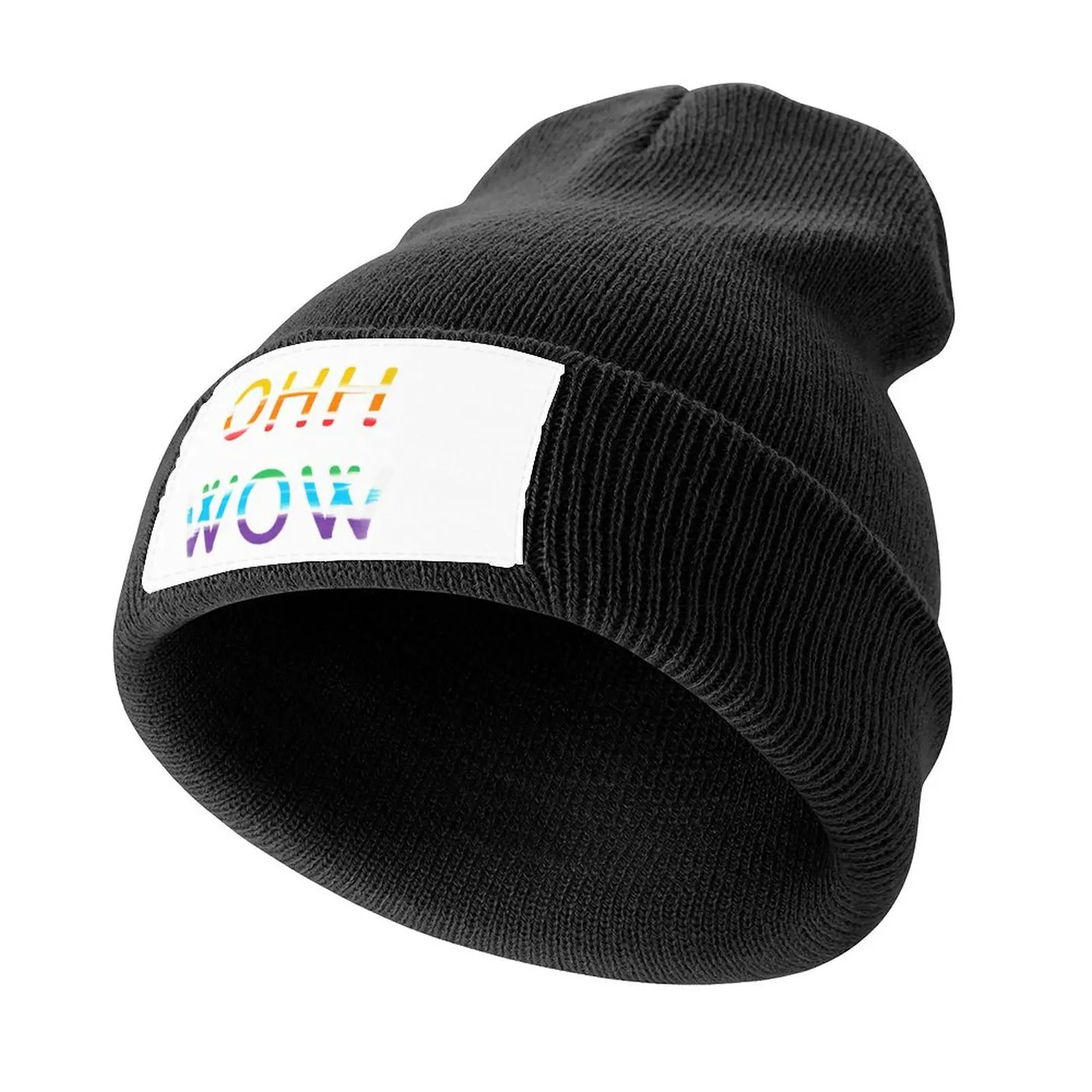 

Ohh wow ! OHH WOW NAME TEXT DESIGN Knitted Cap Gentleman Hat Fashion Beach Beach Bag Male Women's