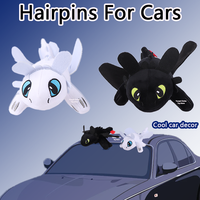 2Size Dancing Dragon Car Roof Dragon Doll with Moving Wings Sunroof Ornaments White Black Flying Dragon Car Decoration Boys Gift