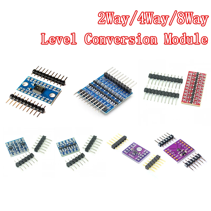 2 Channel 4 8 way IIC I2C UART SPI TTL Logic Level Converter Bi-Directional Module 5V to 3.3V For Arduino Compatible Breadboard