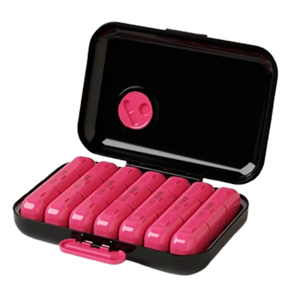 

Dust-proof 7-Day Pill Organizer Waterproof 21/28 Grid Daily Pill Box Large Capacity Moisture-proof Weekly Pill Case