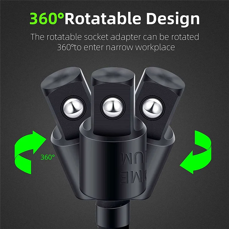 

4PCS Right Angle Drill Attachment Impact Grade Power Hand Tool Driver Rotatable Socket Adapter Extension Set
