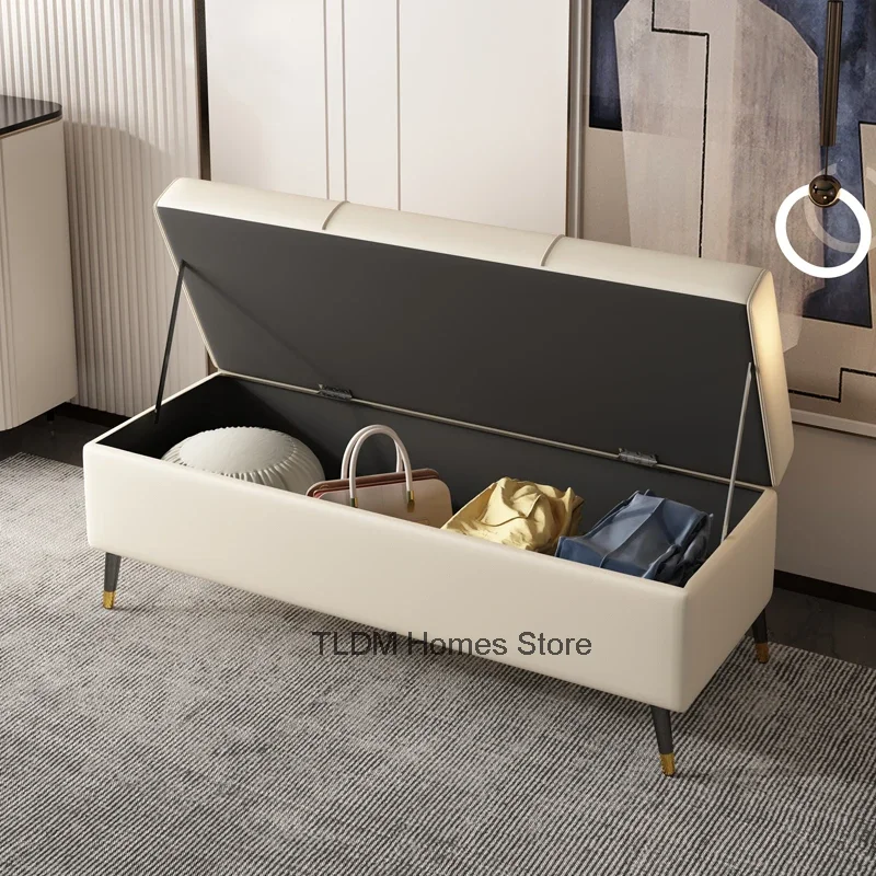 

Kitchen Luxury Shoes Bench Storage Makeup Entrance Home Shoes Bench Nordic Design Living Room Meubles De Chambre Decoration