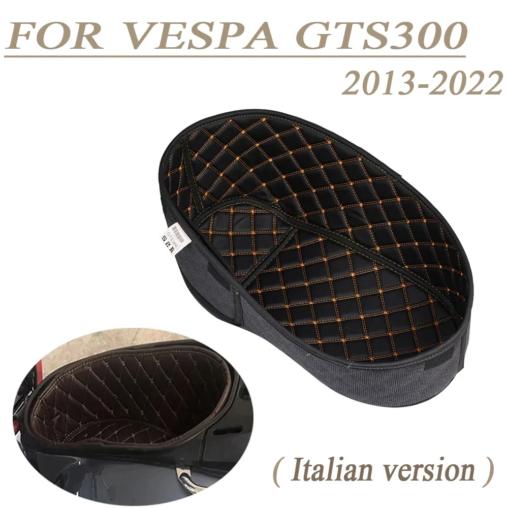 For Vespa GTS 300 GTS300 Seat Bucket Box Storage Mat Trunk Protector Liner Compartment Pad 2022 2021 2015 2013 2020 2019 2018