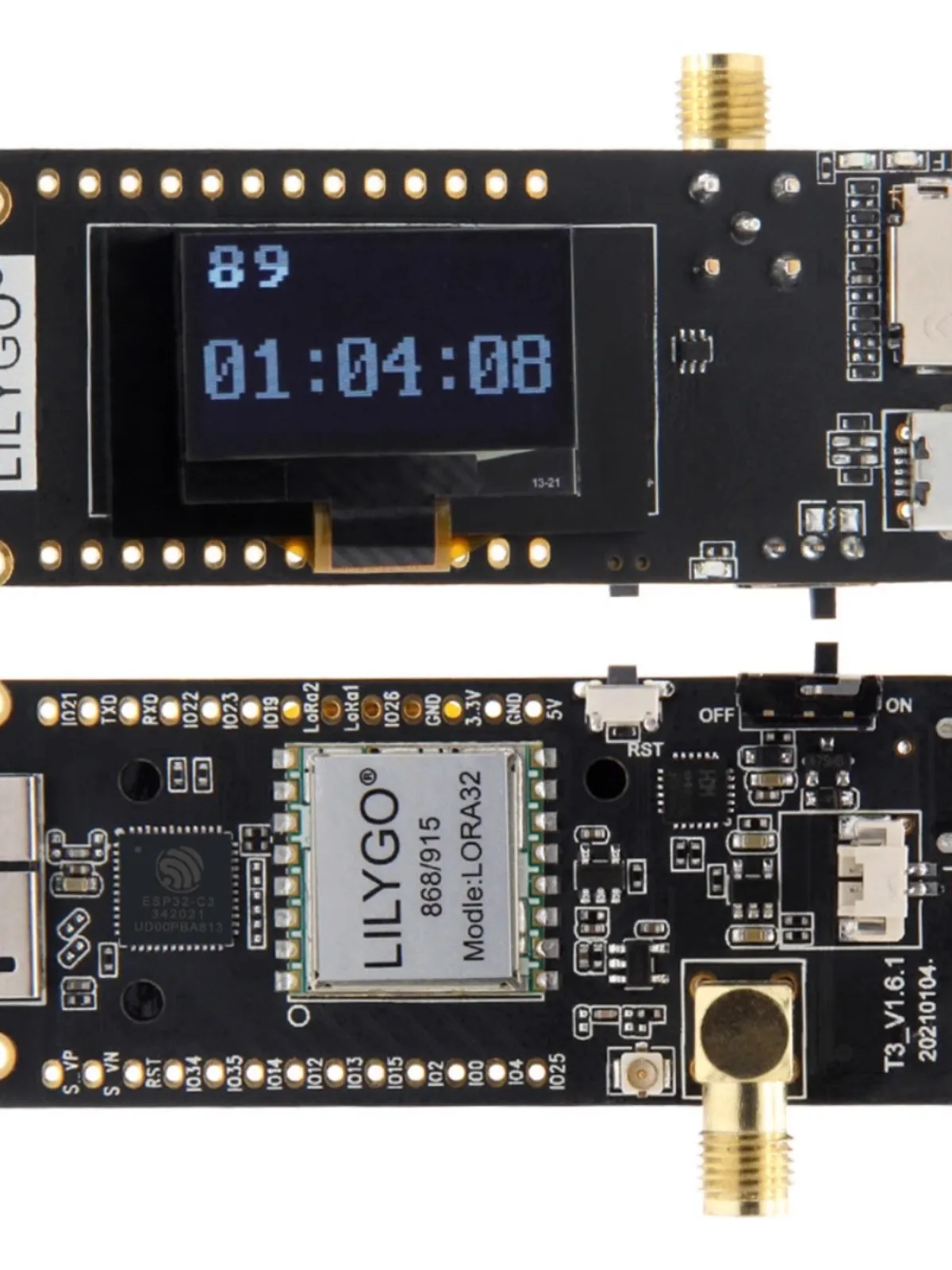 

TTGO LoRa32 V2.1 Wireless Module ESP32 OLED 0.96-inch Bluetooth WiFi SMA