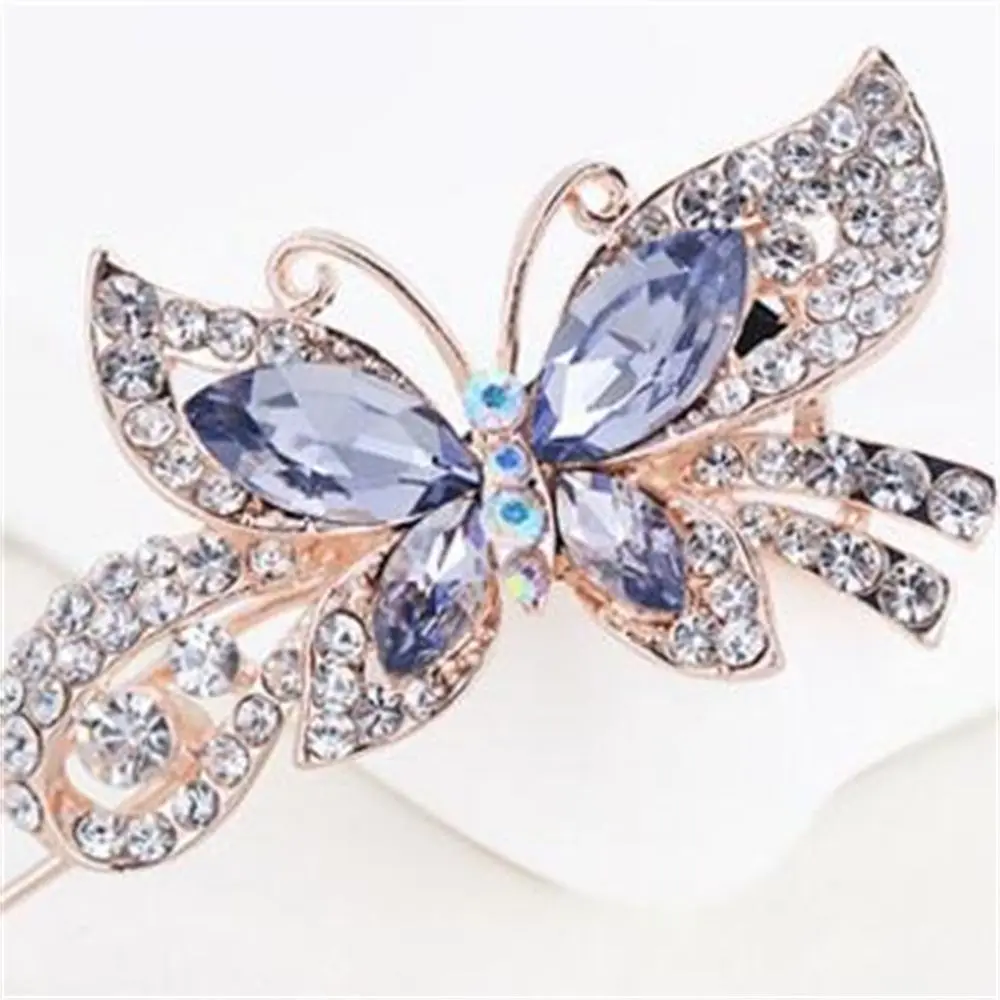 

Barrette Floral Headwear Accessories Comb Clip Hair Hairpin Butterfly Rhinestone