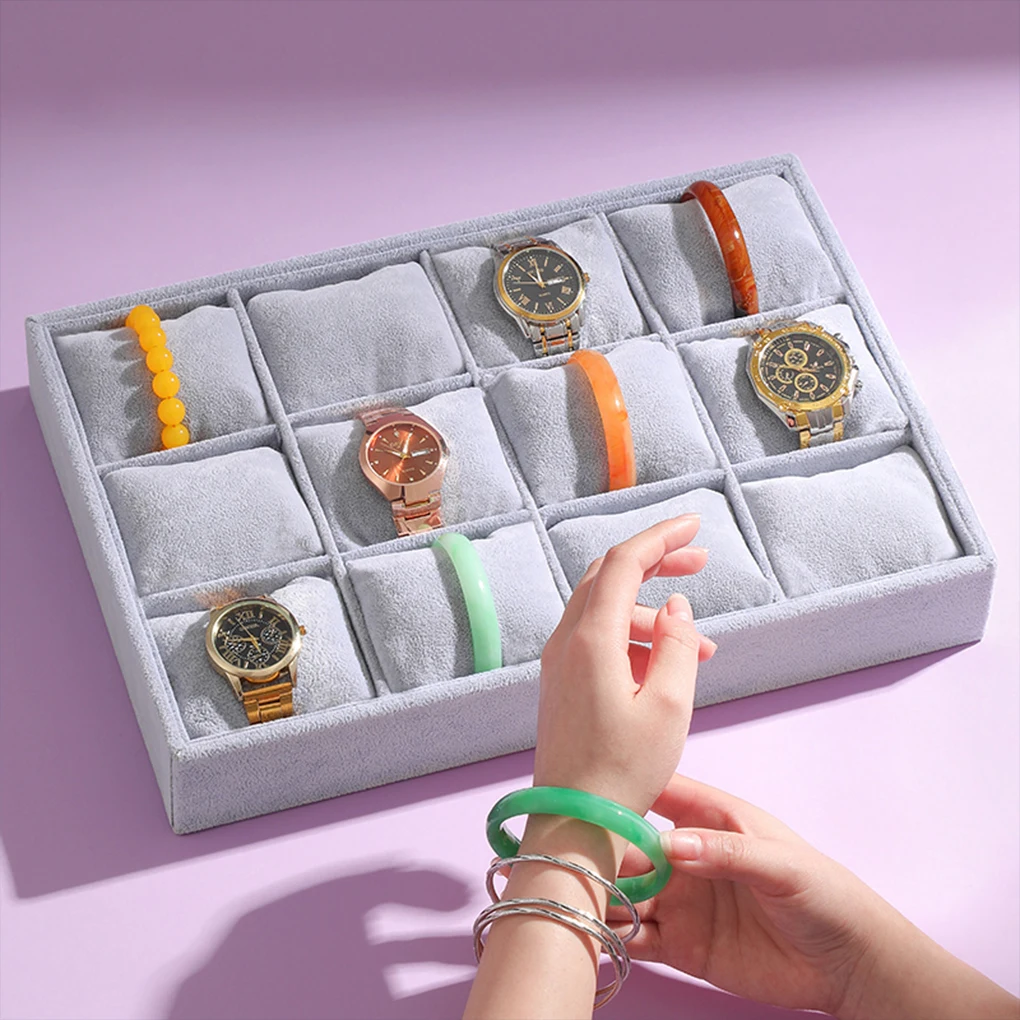Durable Jewelry Display Tray For Watches Bracelets And Bangles Storage And Display Watch Organizer