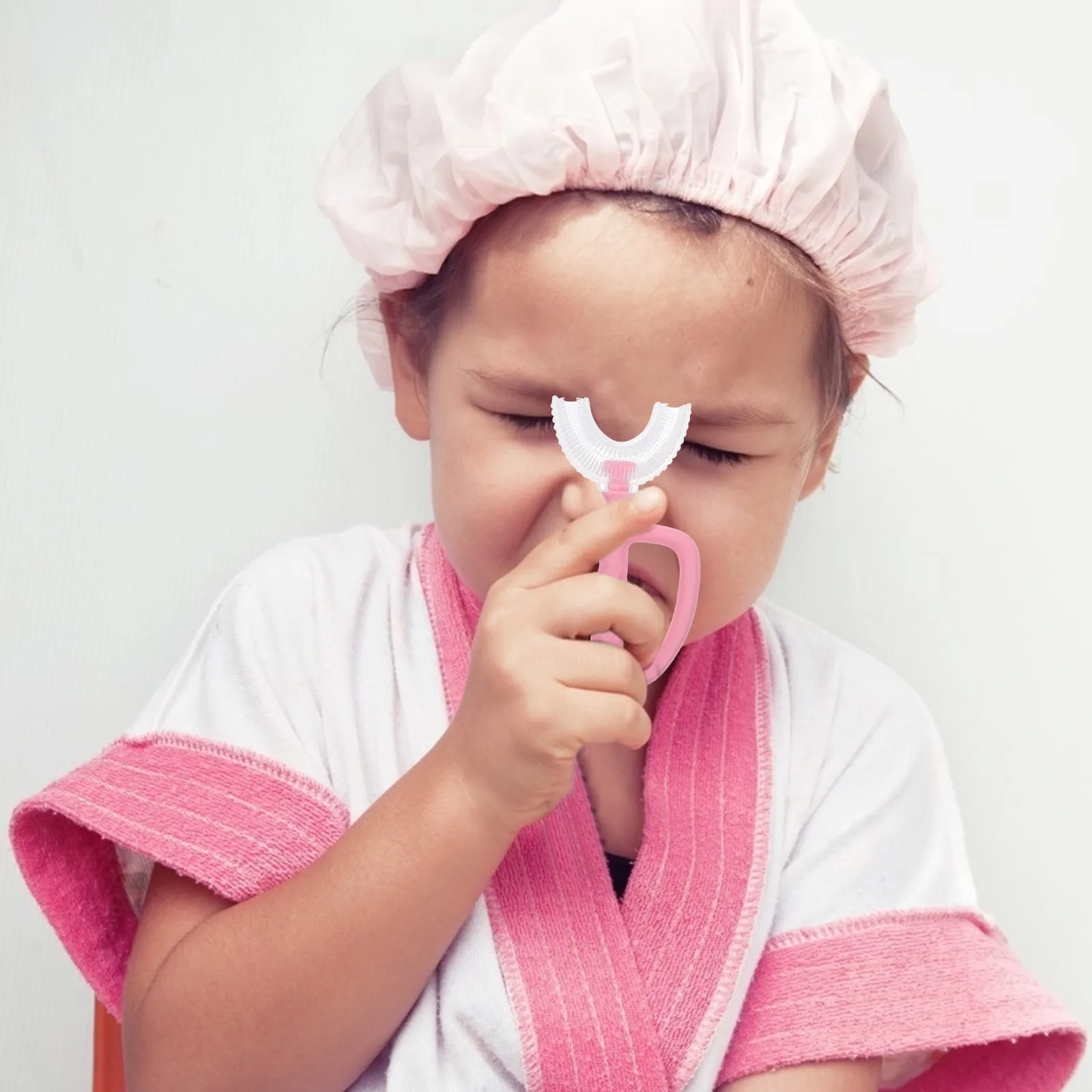 3 قطعة فرشاة أسنان يدوية للأطفال على شكل حرف U للعناية بالفم وتنظيف الأسنان للأطفال وفرشاة أسنان فعالة لتدليك اللثة #2