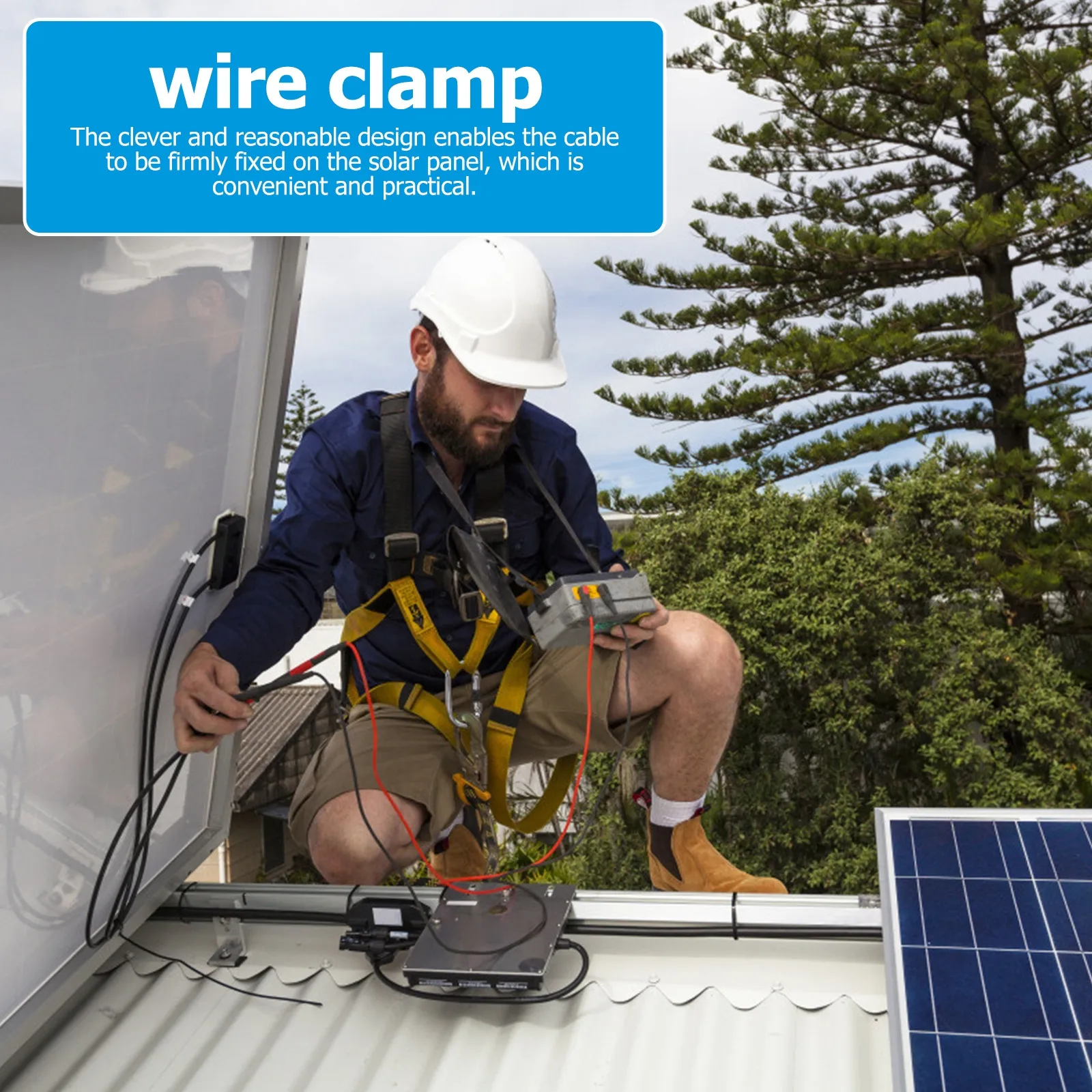 

Усиленные кабельные зажимы для солнечных панелей и рам прицепов, устойчивые к погодным условиям, из нержавеющей стали